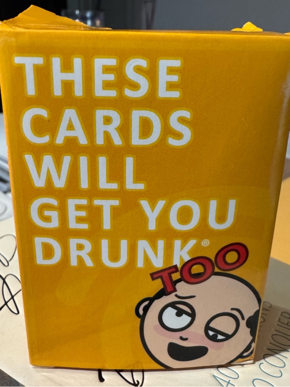 These Cards Will Get You Drunk Too - Yellow Party Card Game